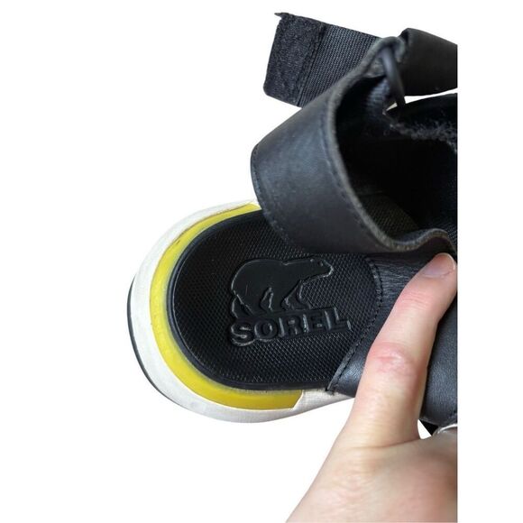 Sorel WOMEN'S KINETIC IMPACT SPORTY SANDALS size 10 Black Chunky Slingback Open - Picture 12 of 14